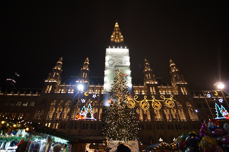Christmas market at Rathausplatz, Vienna