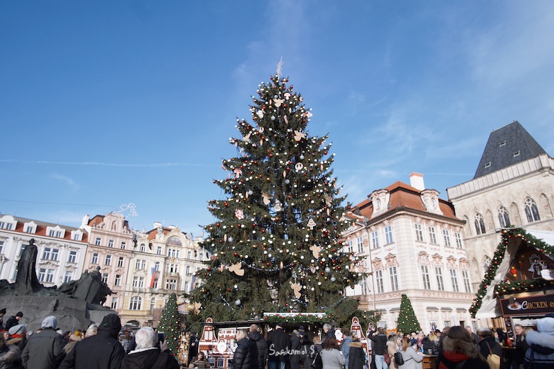 Christmas Tree at Prague's Old Town Square